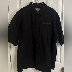 Harley-Davidson Black Work Shirt with Iconic Logo